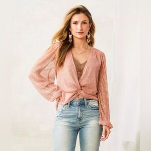 Willow +Root metallic twist top